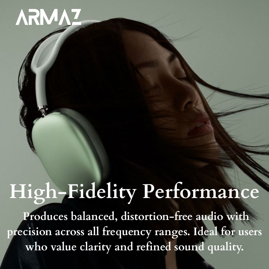 Armaz Max Wireless Headphones with Active Noise Cancellation and Studio-Grade Sound (Purple)