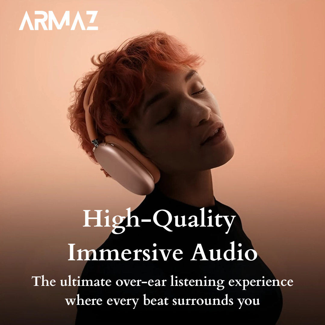 Armaz Max Wireless Headphones with Active Noise Cancellation and Studio-Grade Sound (Purple)
