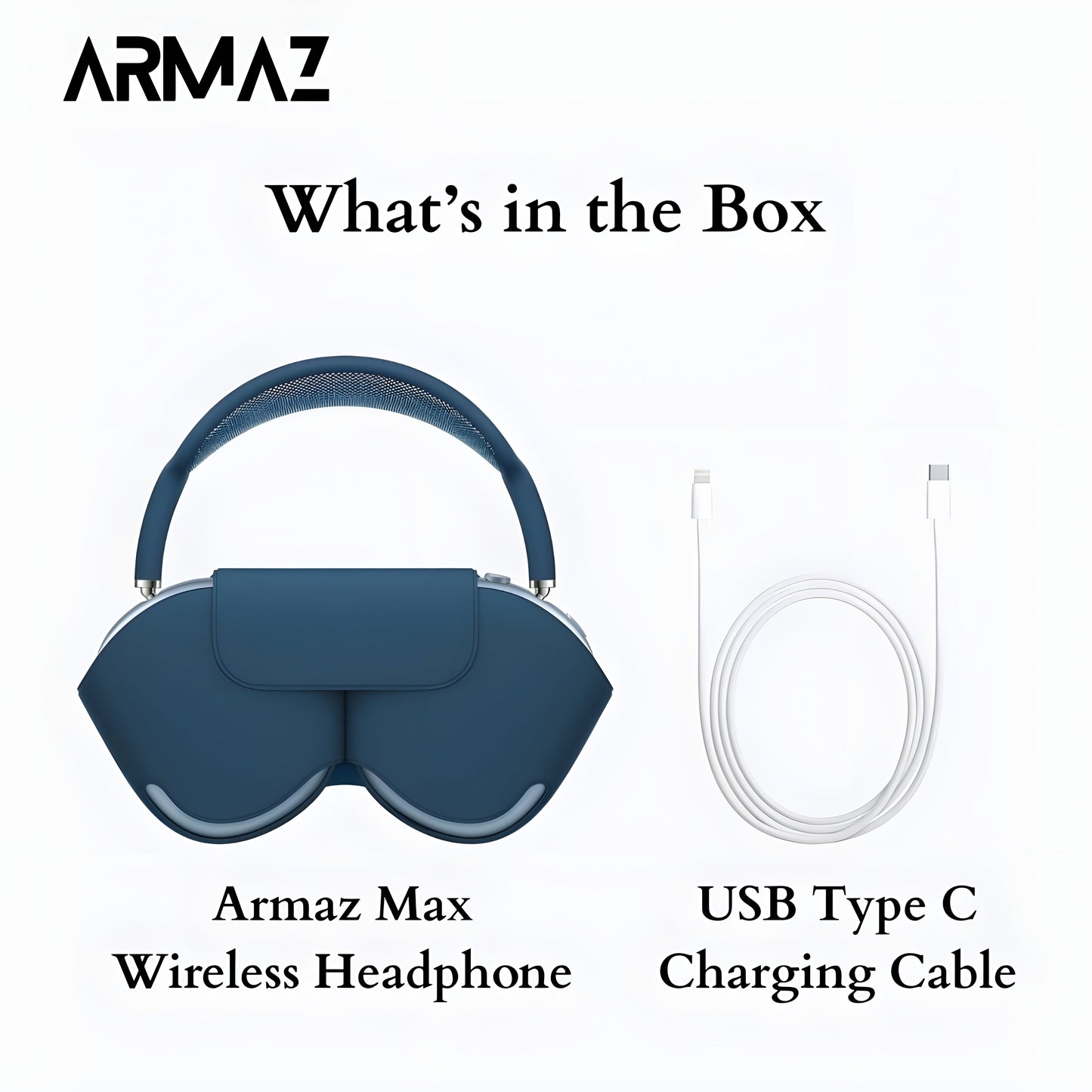 Armaz Max Wireless Headphones with Active Noise Cancellation and Studio-Grade Sound (Purple)