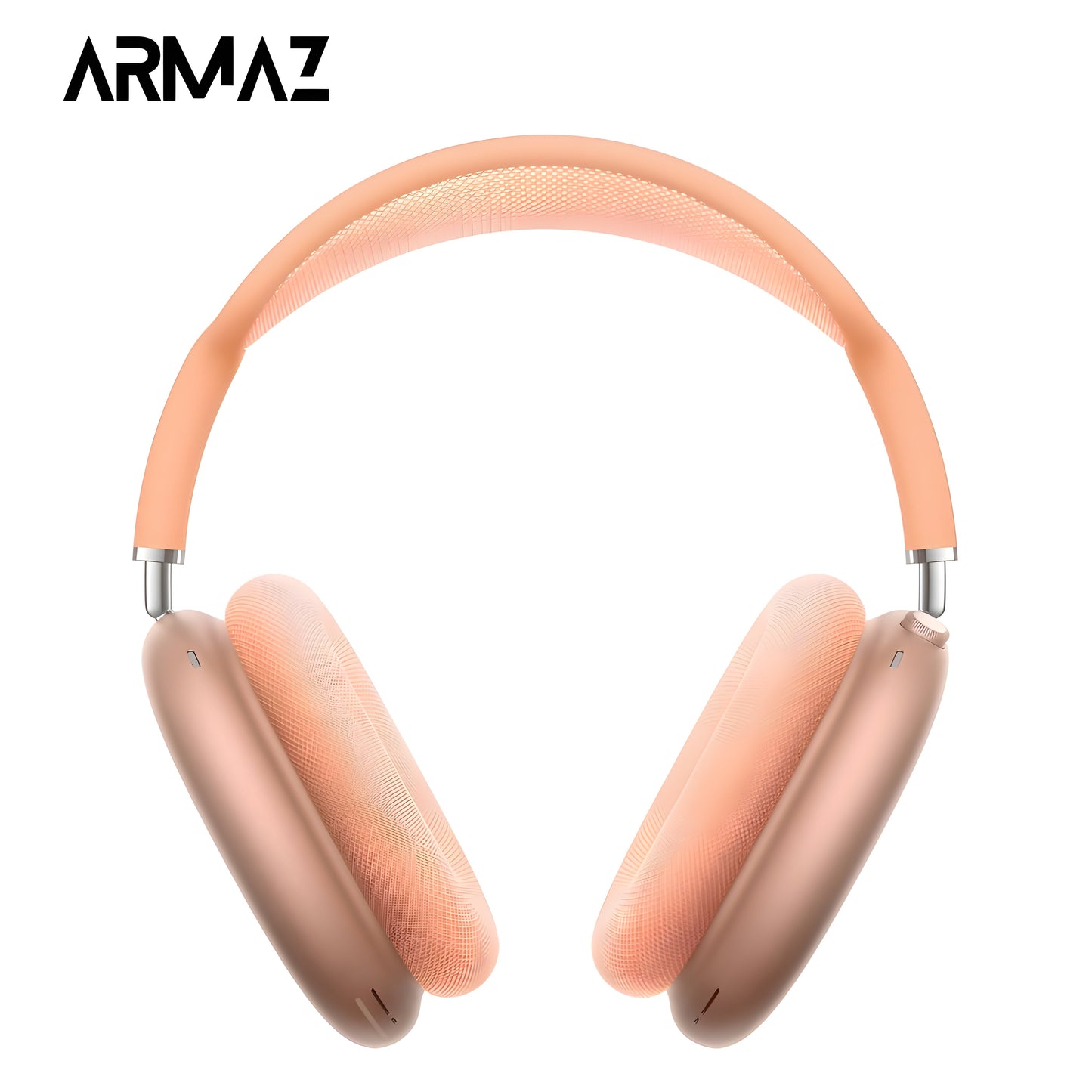 Armaz Max Wireless Headphones with Active Noise Cancellation and Studio-Grade Sound (Orange)