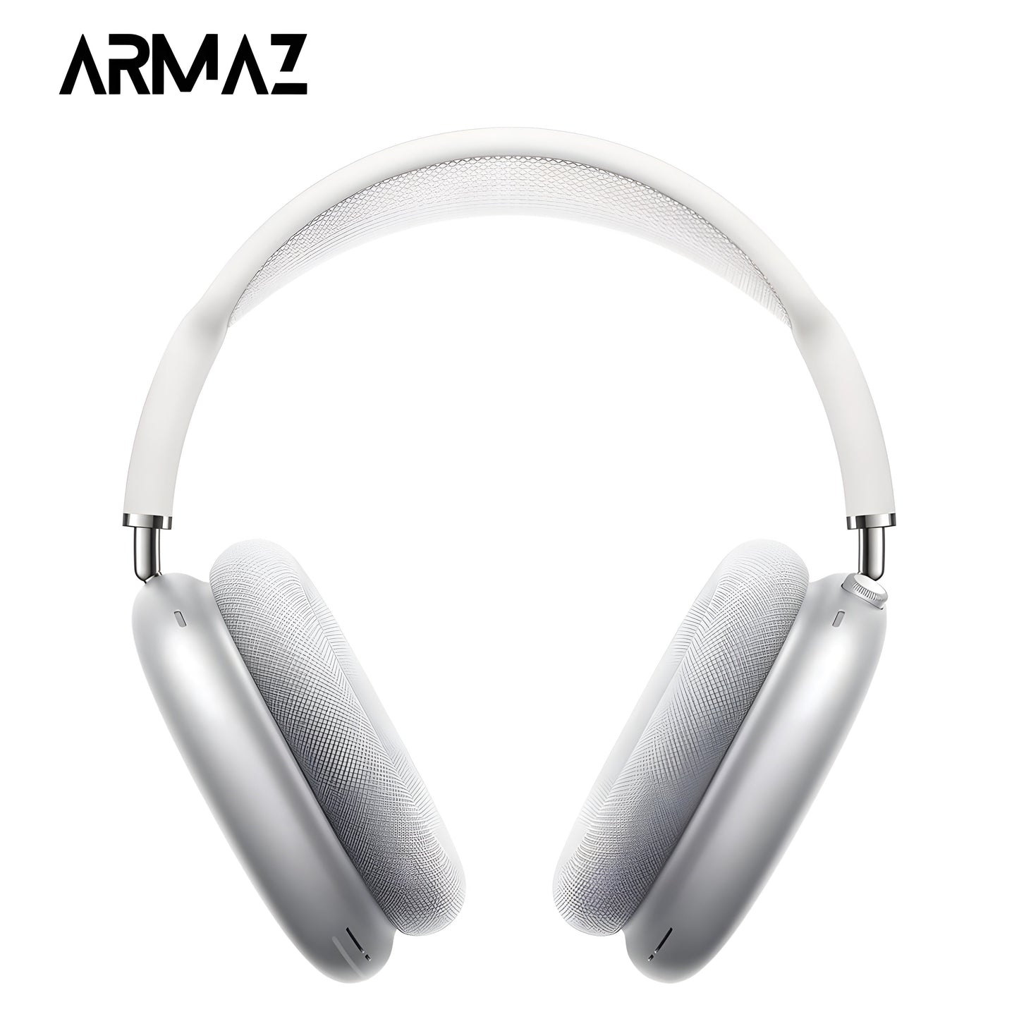 Armaz Max Wireless Headphones with Active Noise Cancellation and Studio-Grade Sound (Silver)