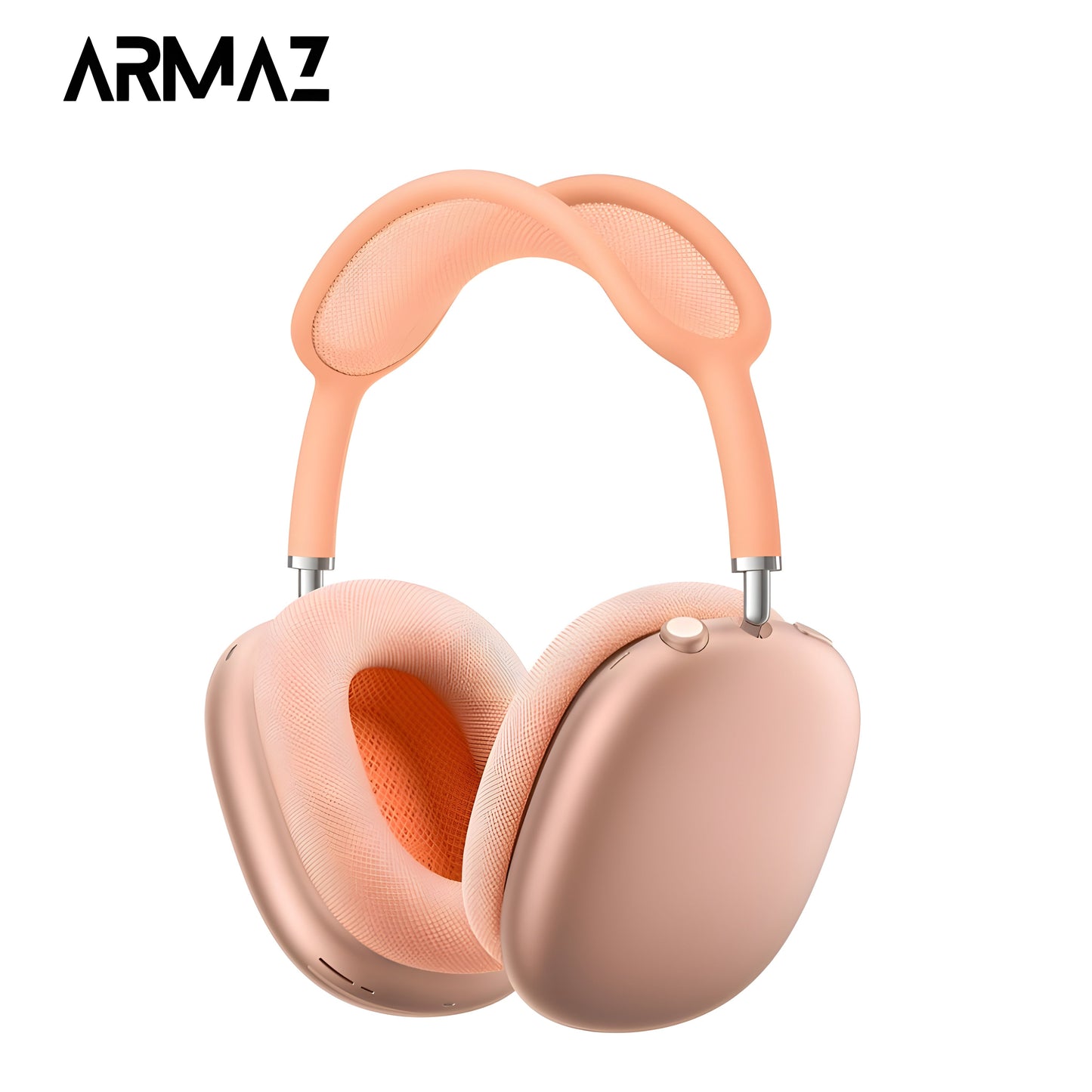 Armaz Max Wireless Headphones with Active Noise Cancellation and Studio-Grade Sound (Orange)