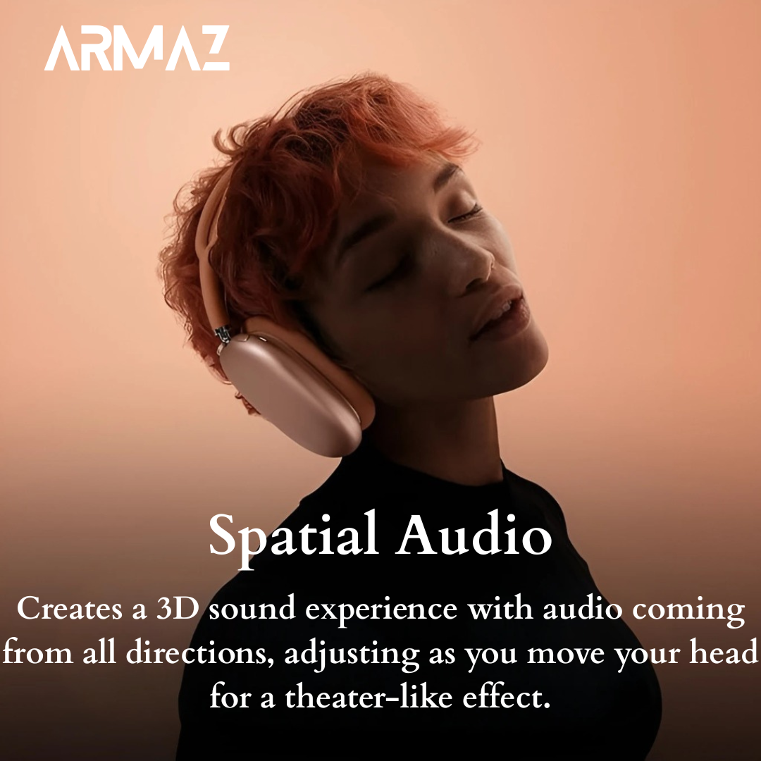 Armaz Max Wireless Headphones with Active Noise Cancellation and Studio-Grade Sound (Purple)